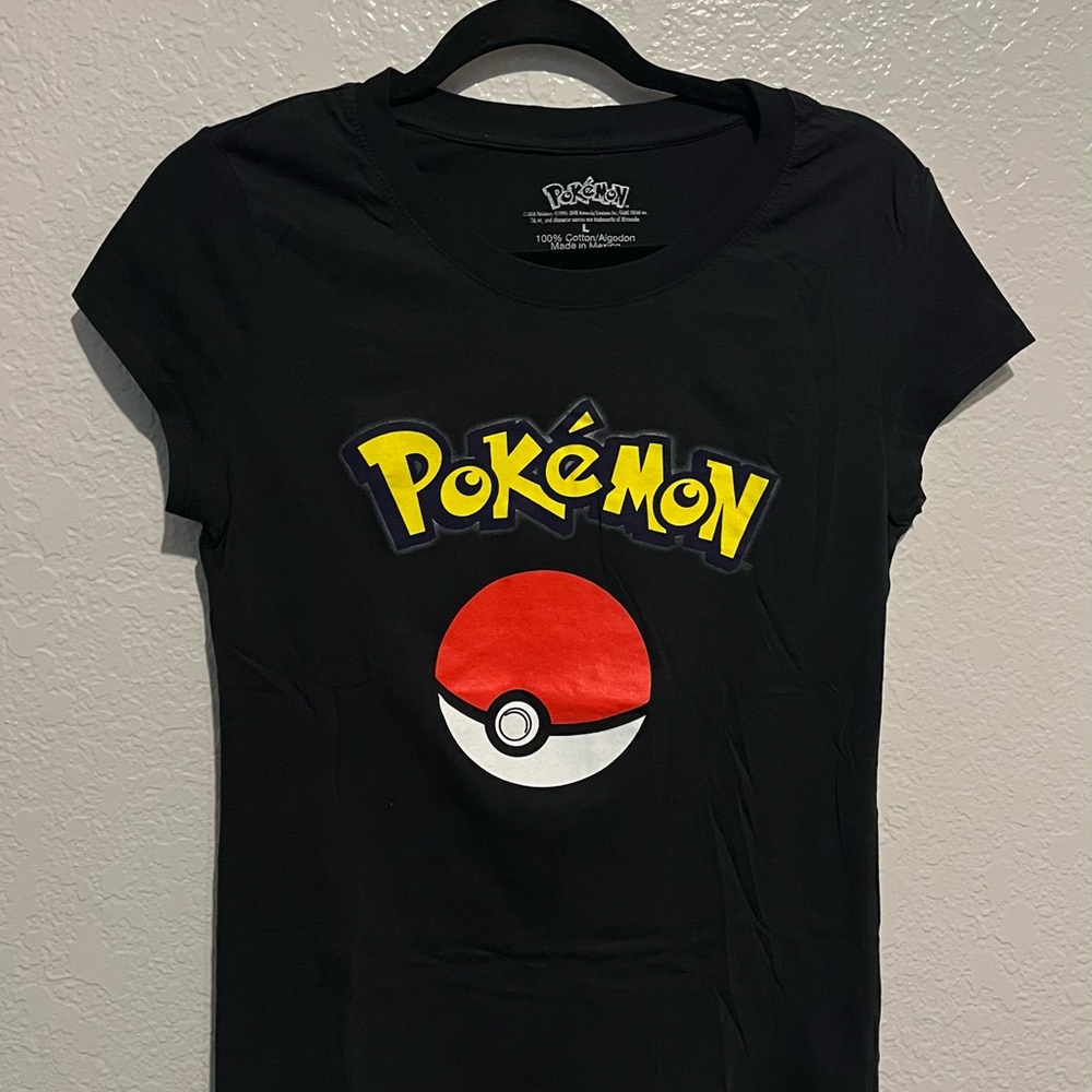 Black Pokémon Graphic T-Shirt